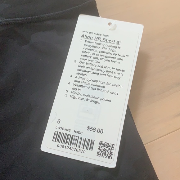 NWT Align Short 8” camo - Picture 3 of 7